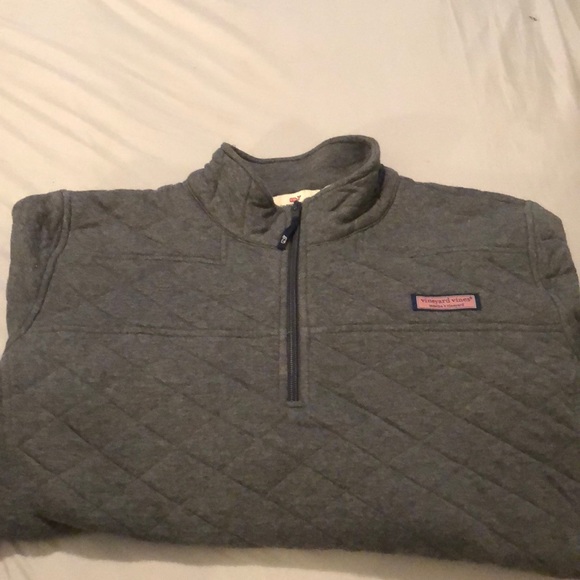 Vineyard Vines Tops - Charcoal Quilted Shep Shirt